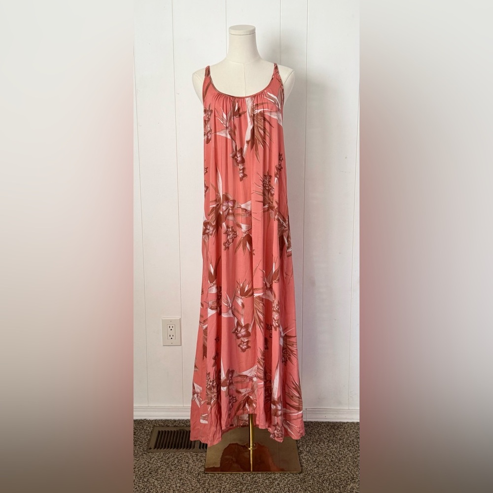 Tysa Designs Eagle Maxi Dress in Pink Birds Of Paradise Sz 0 XS